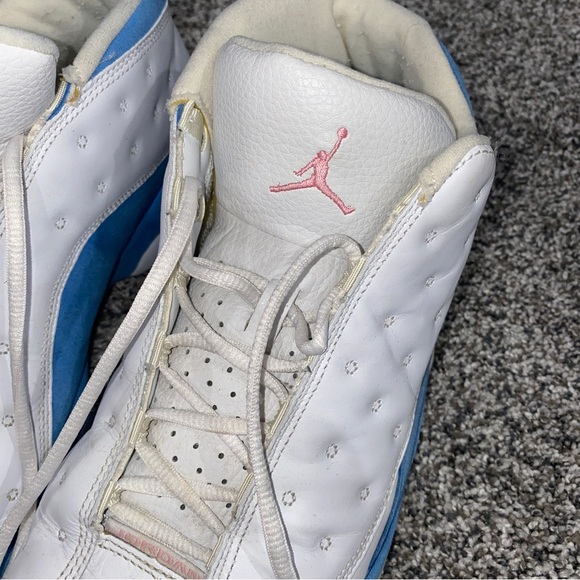 Authentic Limited Edition white with baby blue Jordan 13’s - RARE color! - Picture 3 of 11